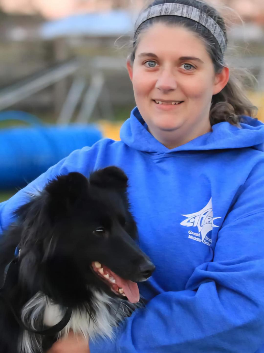 Scent work instructor Brandy with Sheltie Nox in Moyock, NC